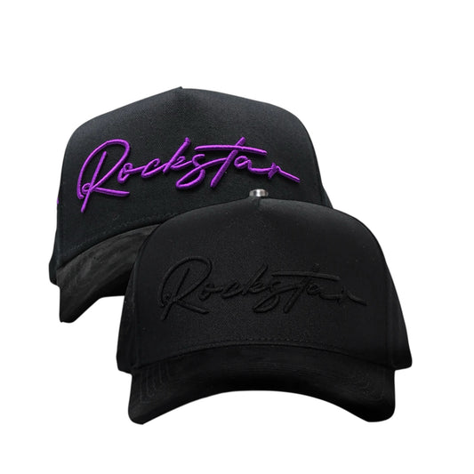 JJ HATS ROCKSTAR TOTAL BLACK X PURPLE BUNDLE